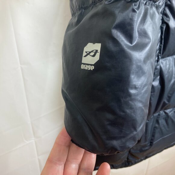 Orage Womens Sz L Down Fill Longer Length Hooded Quilted Puffer Winter Jacket - Picture 7 of 9